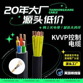 KVVP屏蔽控制电缆3*1 4*1.5 4*2.5 4*4 7*1.5 多芯信号线厂家供应