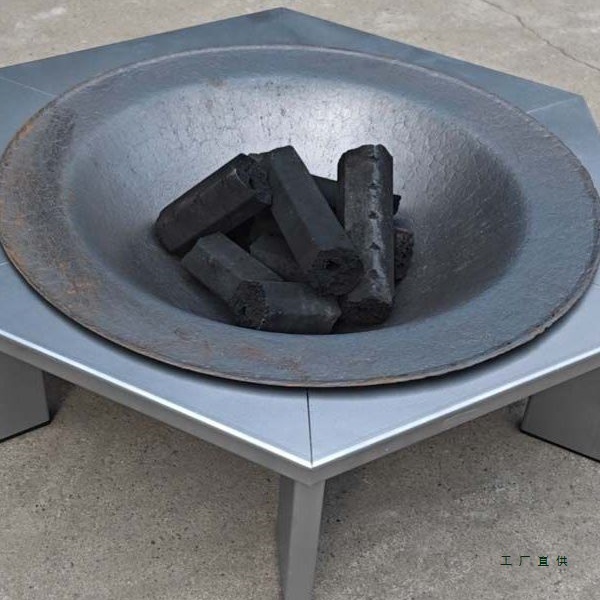 木炭烤火盆取暖家用户外冬季碳钢支架烧柴铸铁烤火炉老式农村大号