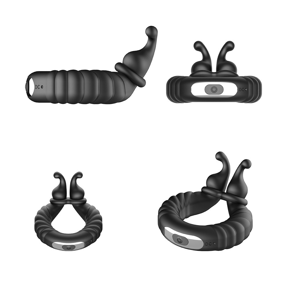 Rechargeable 10-Frequency Vibrating Silicone Lock Ring with Remote Control — detail image 8