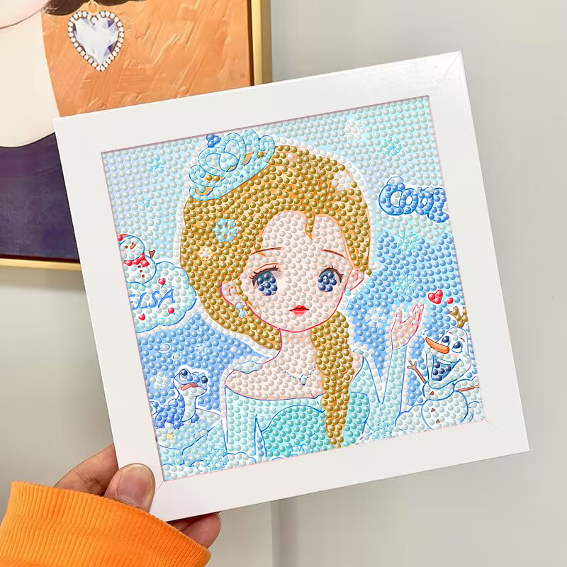 Nuevo dibujo de diamante infantil de labu diy pegatinas de diamante con marcos de fotos hechas a mano diy puzzle pegatinas de mampostería image 178