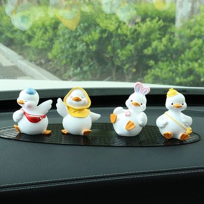 for Women – Car ornaments - good-duck-lying-down-duck-cool-duck-waving-duck-comes-with-long-anti-slip-mat