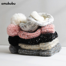 外贸秋冬保暖加绒加厚毛线帽女毛球针织帽护耳包头帽子潮欧美时尚