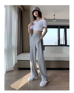 Fashionable elegant trendy women's new artistic trousers Japanese style lazy harem pants natural waist popular casual pants Street