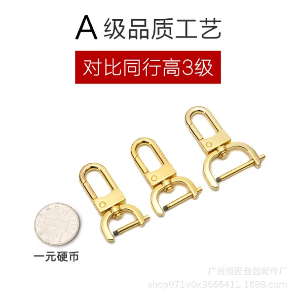 Wholesale Bag Buckle Accessories Hardware Detachable Screw Hook Buckle Repair and Renovation Shoulder Strap Hanging Buckle Metal Buckle Leather Bag Buckle
