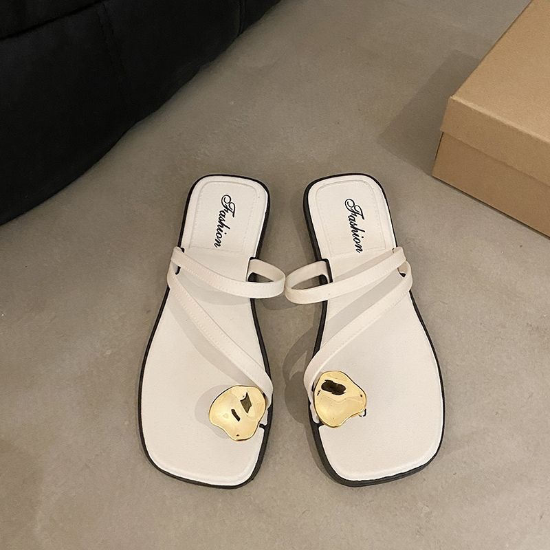 2023 nuevas zapatillas de estilo coreano sandalias antideslizantes de fondo grueso para mujer Zapatillas de desodorante antideslizantes diarias de verano para mujer