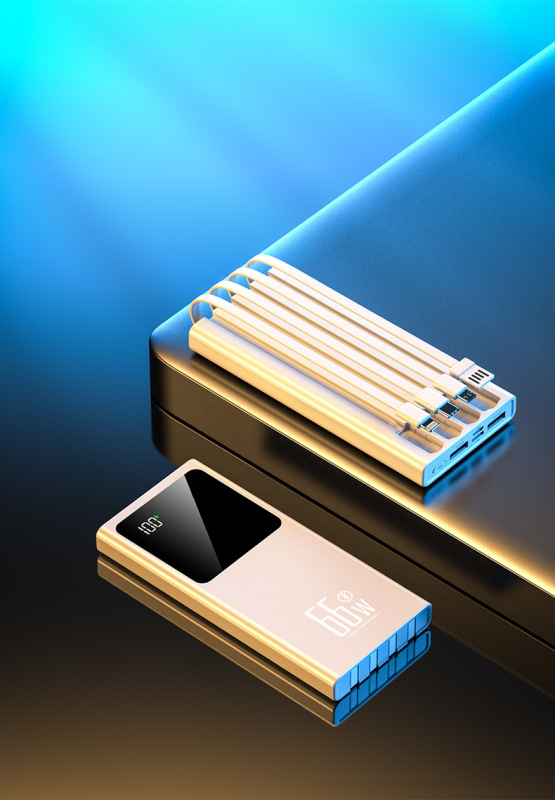 22.5 ワット超双方向急速充電 20000 mAh 大容量パワーバンクにはケーブルが付属していますポータブル電源ギフト|undefined