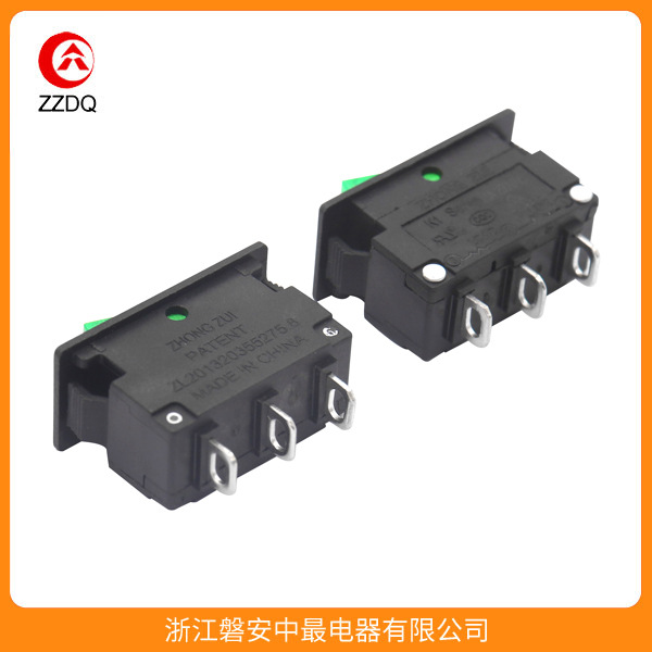 K1  黑体绿盖带灯过载保护开关