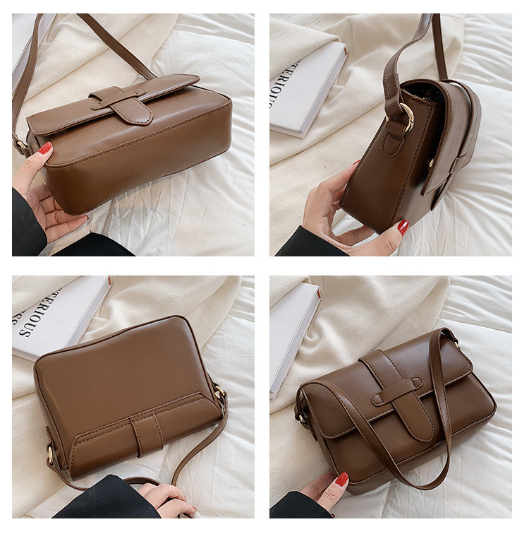 Nouveau Sac Automne Et Hiver Rétro Sac De Messager Mode Une Épaule Aisselle Petit Sac Carré display picture 16