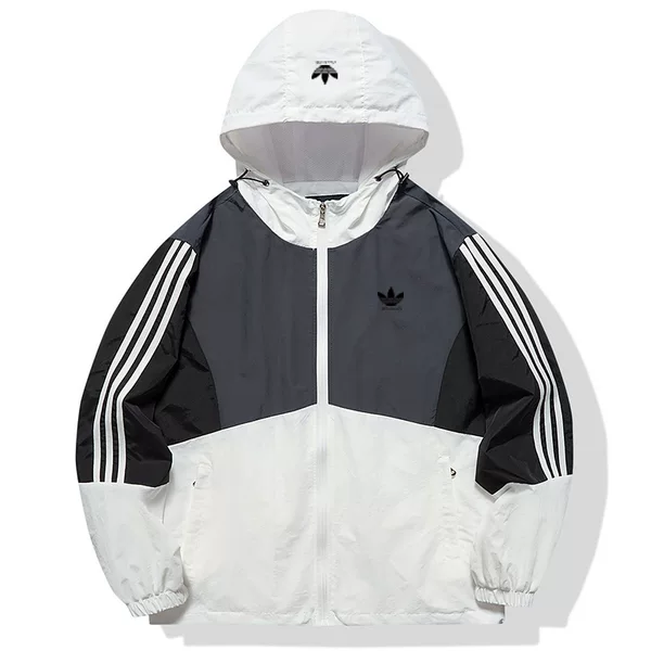 2025 Spring New Three-Stripe Hooded Sportswear for Men and Women, Loose Casual Clover Jacket, Men's Jacket