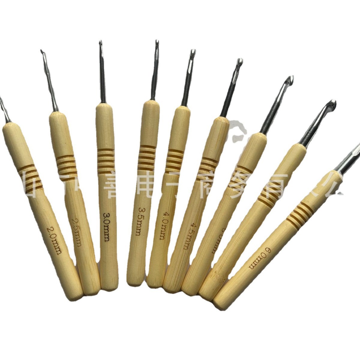 El comercio exterior de bambú mango de ganchillo BWY herramienta de tejer crochet manual de bricolaje herramienta de tejer mango de bambú cabeza de aluminio cola de ganchillo