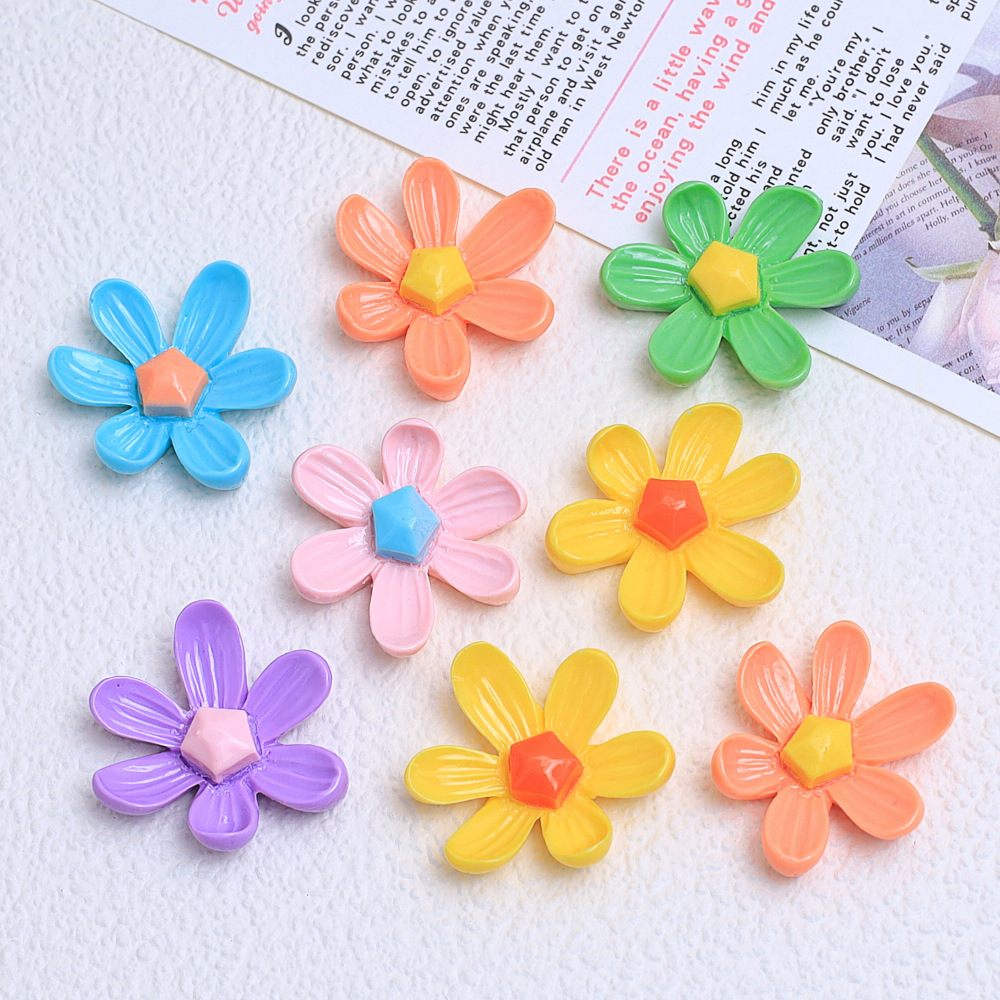 [Xidua fábrica al por mayor] hecho a mano DIY crema pegamento teléfono caso tocado horquilla resina accesorios pequeña flor