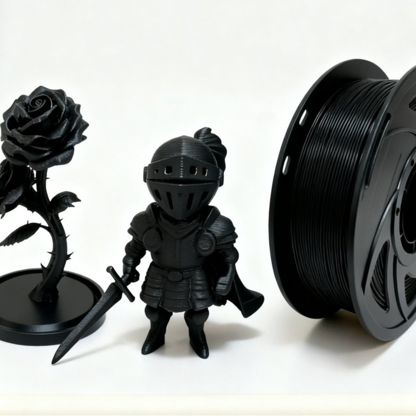 3d打印耗材黑色Pla basic 3d打印机高速耗材 3d打印笔耗材1KG1.75