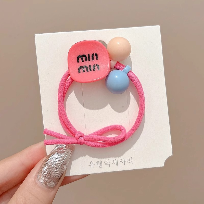 Niños correa de goma cuerda de cabello cuerda de cabello artefacto de alta elasticidad anillo de cabello toque de cabello no daña niñas adorables joyas de cabello