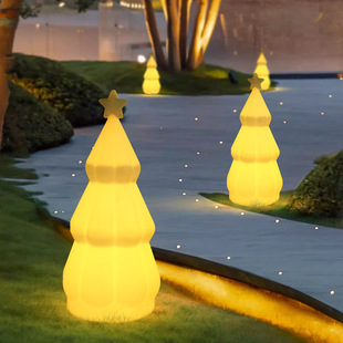 Solar Christmas Tree Atmosphere Light Garden Courtyard Waterproof House Halloween New Year's Day Outdoor Decoration Holiday Lights