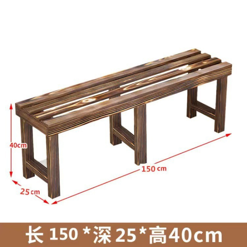 &フラワースタンド収納ラック無垢材炭化はしご多層バルコニー床置き防錆木材屋内屋外ポトス植木鉢ラック|undefined