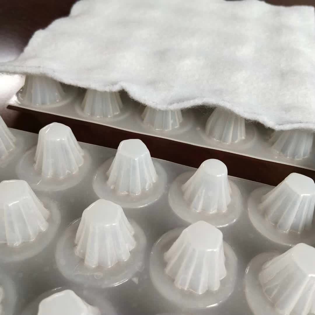 厂家直销虹吸塑料排水板，车库顶板HDPE凹凸型塑料蓄排水板