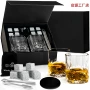 天然翻盖跨境黑色酒杯
