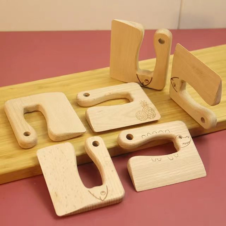 Cuchillo de haya cuchillo de seguridad corte fruta alimentos cocina kindergarten educación temprana clase estudiantes cuchillo especial