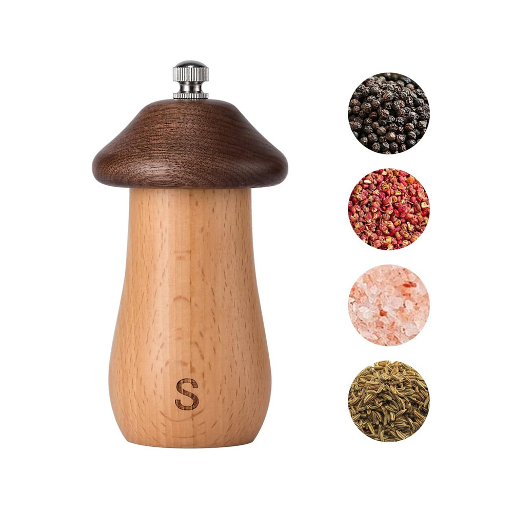 Pequeño molino de pimienta portátil Estilo nórdico molino de pimienta sal de mar molinillo de pimienta cocina condimento botella