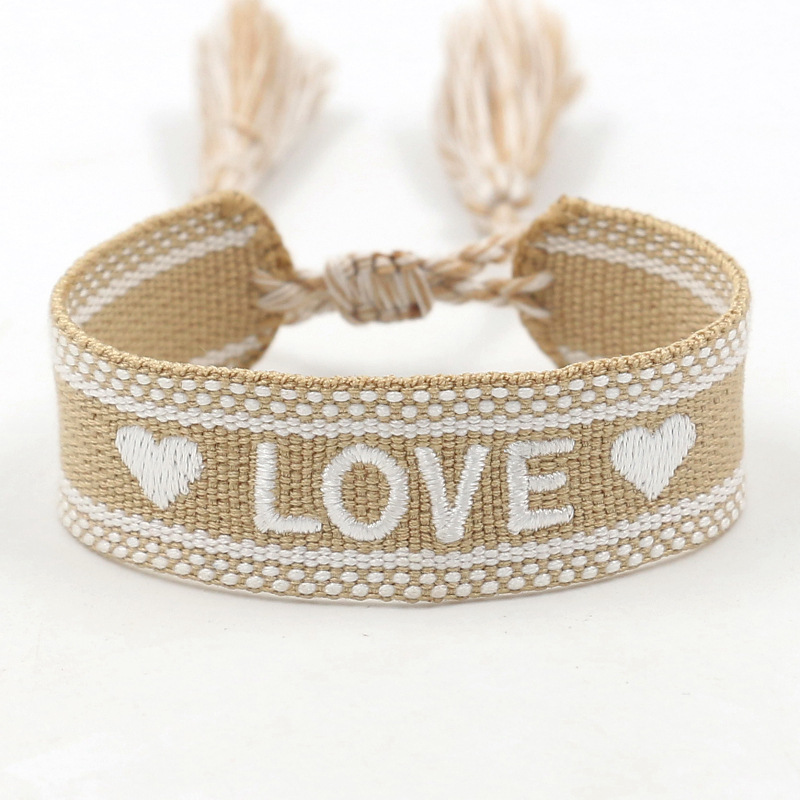 Simple Style Letter Polyester Unisex Bracelets 1 Piece