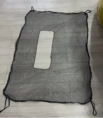 Car Water Tank Insect-Proof Net, Cotton Automobile anti-insect net - car-water-tank-insect-proof-net-black-with-license-plate-hole-1-pack