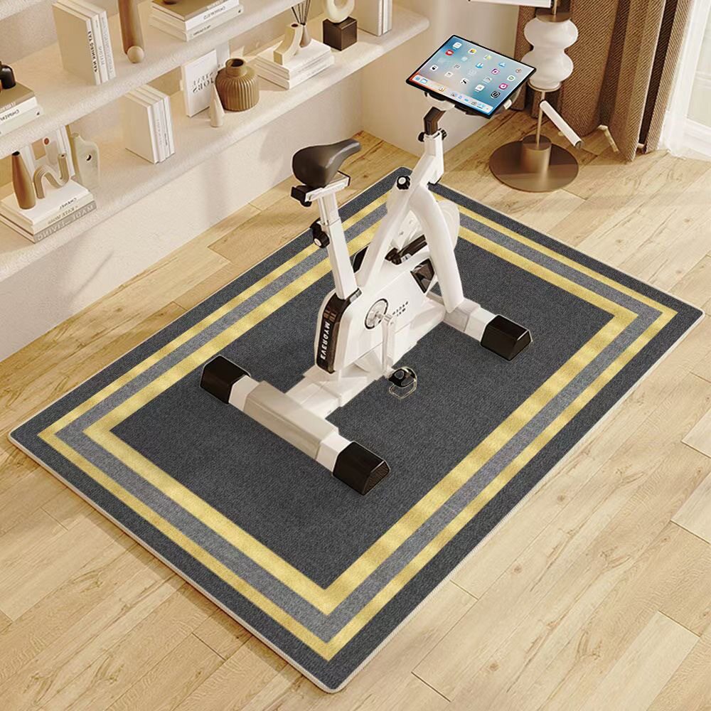 Simple and High-End Three-Proof Loop Pile Carpet for Living Room, Sports-Resistant, Dirt-Resistant, Easy to Maintain, Bicycle Floor Mat, Home Leisure Area, Wear-Resistant Foot Mat