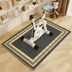 Simple and High-End Three-Proof Loop Pile Carpet for Living Room, Sports-Resistant, Dirt-Resistant, Easy to Maintain, Bicycle Floor Mat, Home Leisure Area, Wear-Resistant Foot Mat