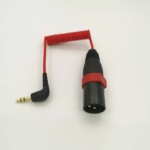 卡农线适用森海索尼D11 D12 V1小蜜蜂接收器 3.5mm转卡农头音频线