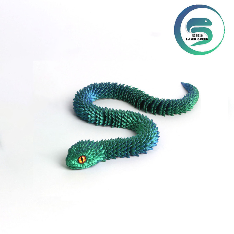 国境を越えて人気のある3dプリント蛇動物のアイデアかわいい関節が動くグラデーションがおもちゃのミニを飾ることができる|undefined