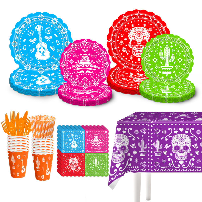 Carnival Birthday Holiday Party Decoration Disposable Tableware suit Paper Tray Paper Cup Paper Towel Tablecloth Carnival Birthday Holiday Party Decoration Disposable Tableware suit Paper Tray Paper Cup Paper Towel Tablecloth