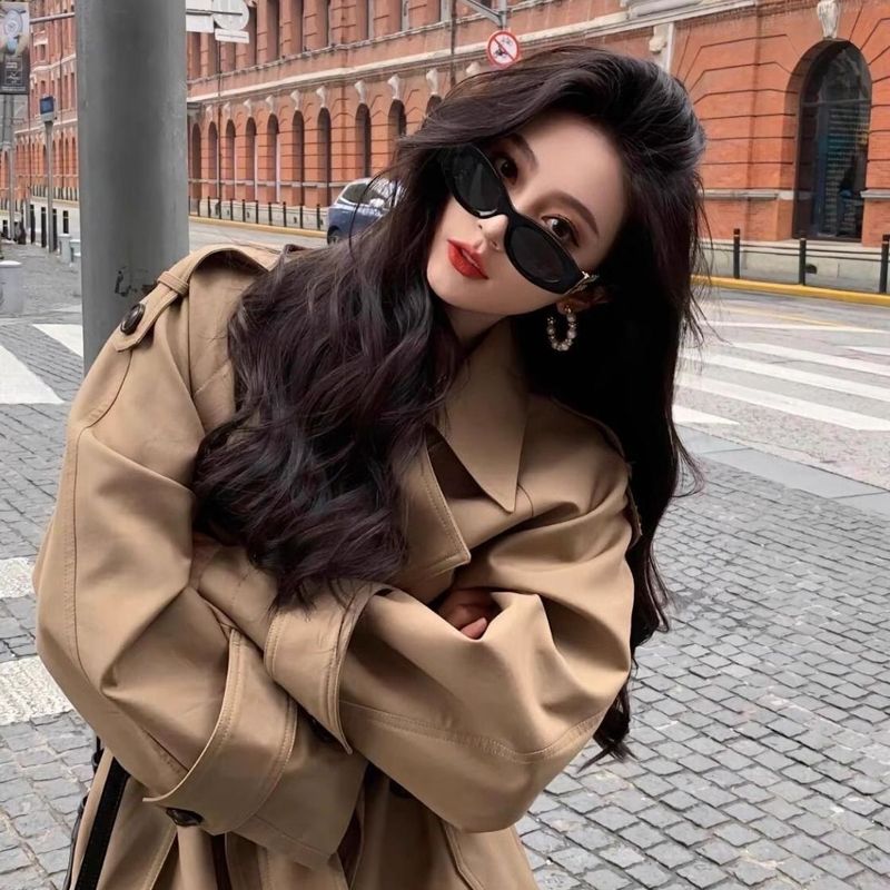 英伦风长款高个子风衣外套女2025春秋季新款小个子大衣超好看休闲|undefined