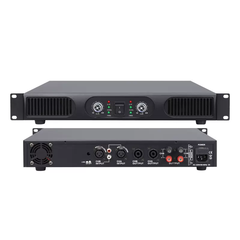 300-800W大功率功放广播小型卡拉OK舞台家用校园专业纯后级功放机
