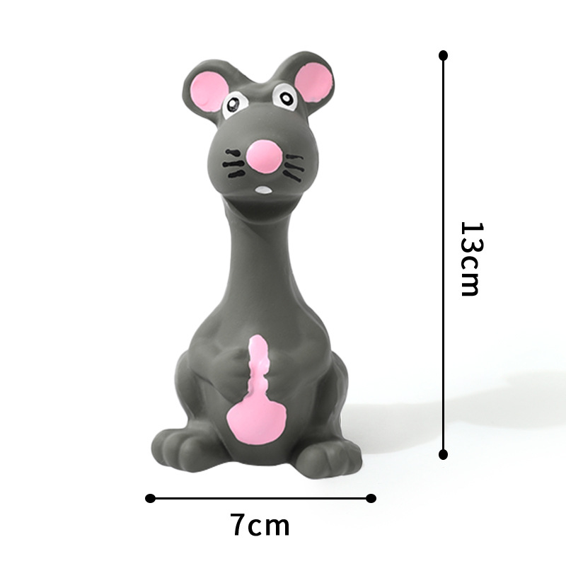 Juguetes de sonido para mascotas transfronterizas látex ratón gris rechinar dientes dientes juguetes para perros látex juguetes de sonido al por mayor