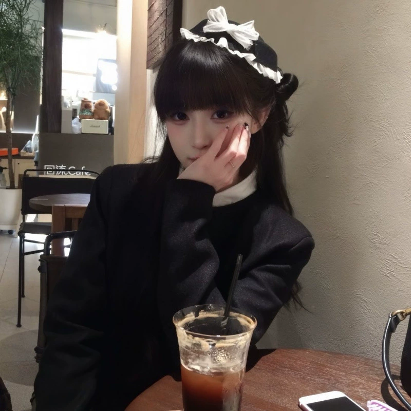 Японский кружевной бант маленький котелок для девочек сладкий головной убор