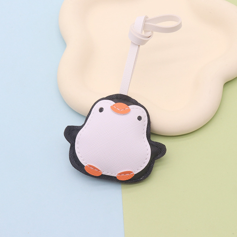 革 PU ストラップ漫画ペンギン動物キーホルダーバッグペンダント衣類アクセサリーアクセサリー工場卸売|undefined