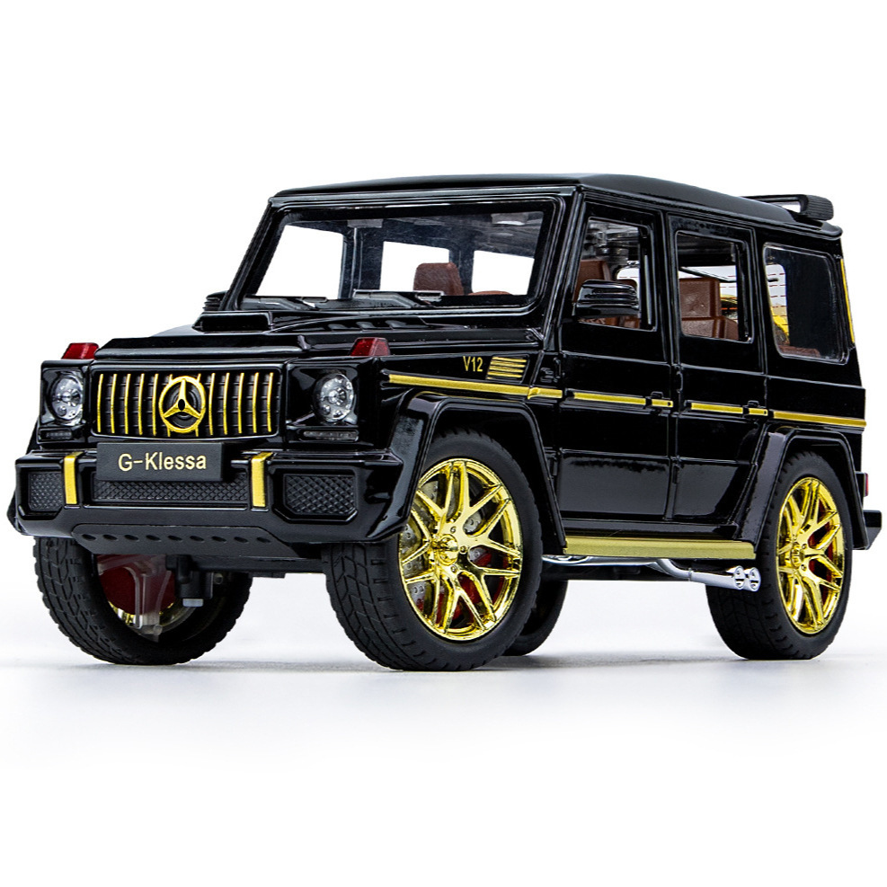 1: 24 Gran G G63 modelo de vehículo de aleación SUV Echo sonido y luz efectos de sonido regalos comerciales juguetes de niño grande al por mayor