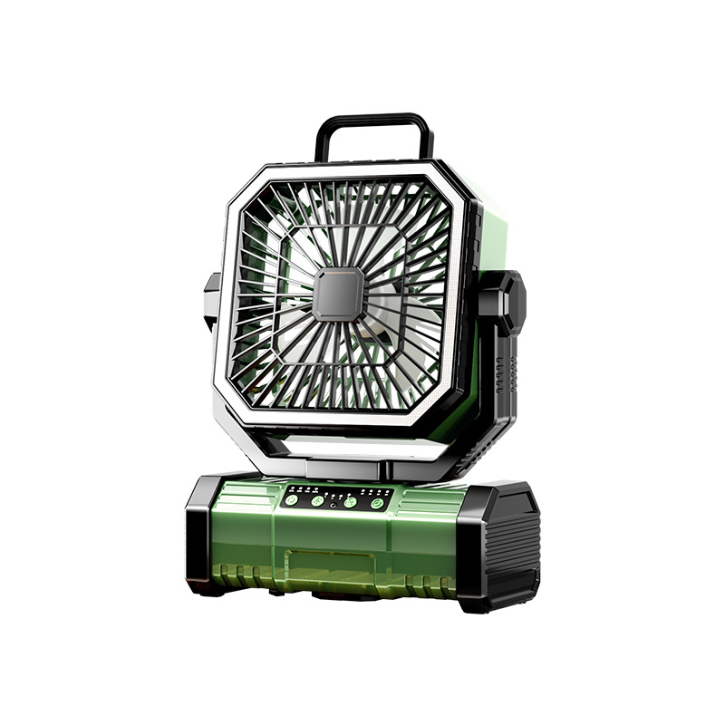Camping USB ventilador recargable de oficina ventilador de escritorio ventilador de gran viento camping lámpara ventilador