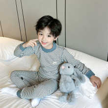 秋冬新款儿童羊绒蚕丝内衣套装男女童无骨加厚秋衣秋裤家居服睡衣