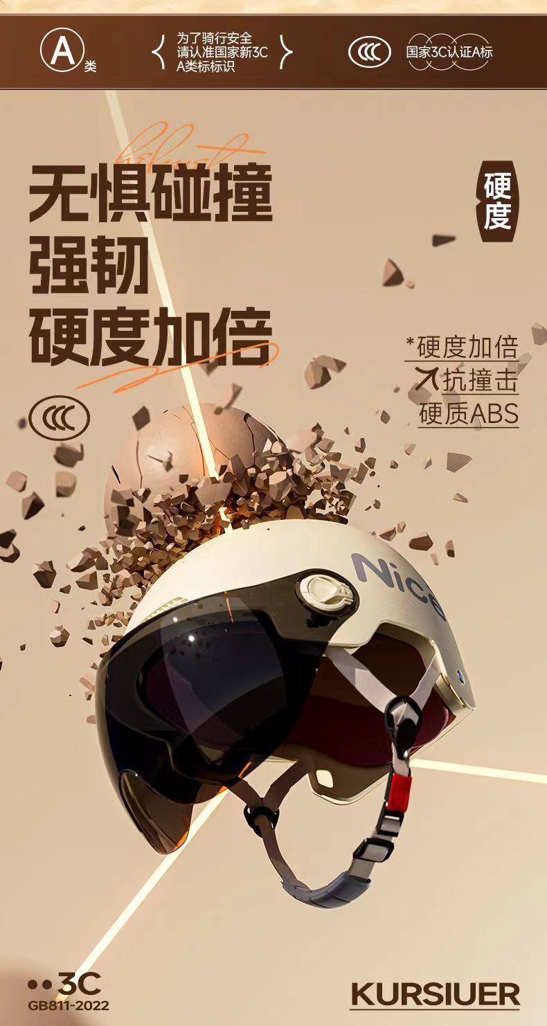 New national standard 3C certified electric motorcycle helmet