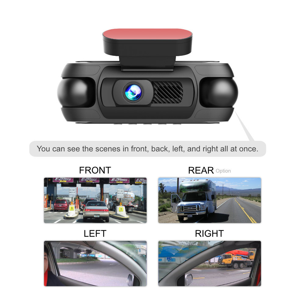 3inch Four-channel dashcam A6709, exclusively for cross-border sales, ultra-high-definition, built-in GPS, infrared, WIFI, ultra-clear, best-selling model