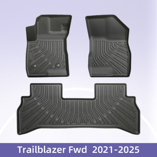Suitable for Trailblazer FWD 2021-2025 3D all-weather material TPE car mat floor mat