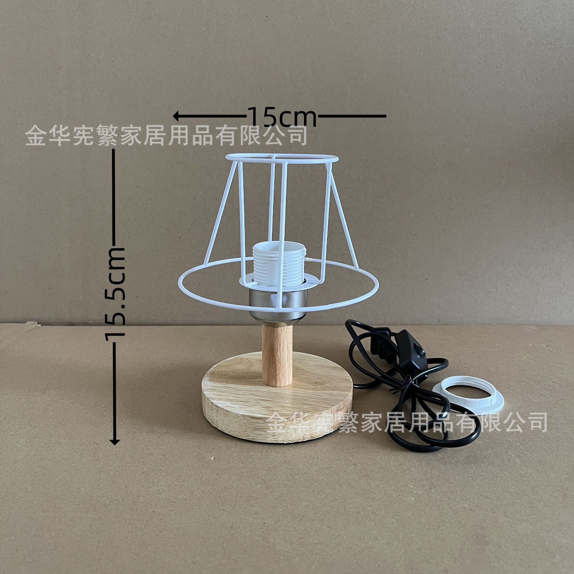 8x15x10 꽃잎 테이블 램프 철제 스탠드 + 13개의 높은 통나무 베이스