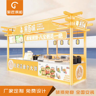 Custom Display Cabinets for Specialty Snack Shops in Wanda Mall Corridors, Including Paint-Coated Deli and Roasted Goods Counters