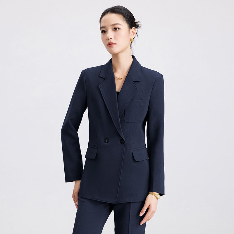 杏色西装套装女2025新款管理层职业正装职场通勤穿搭修身西服外套|undefined
