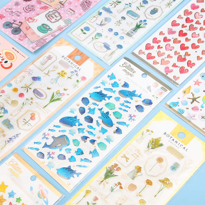 Nuevo sueño goteo pegatinas de cristal estampado transparente estampado