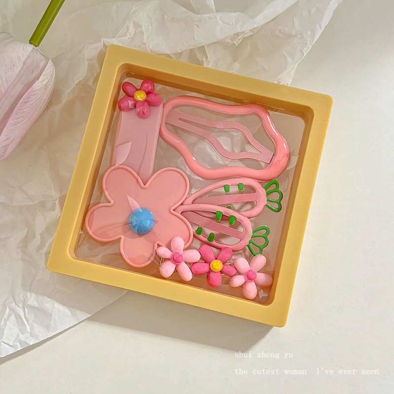 Clip de cabello de dopamina para niñas broche de cabello de la frente broche de cabello rotura BB clips lateral clips de cabello de bebé clips de frangeo toque