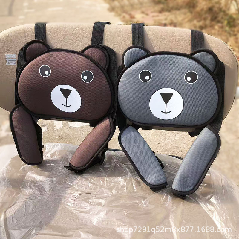 Bear electric motorcycle tricycle children's safety belt elderly scooter children's anti-fall seat with baby fixed protection