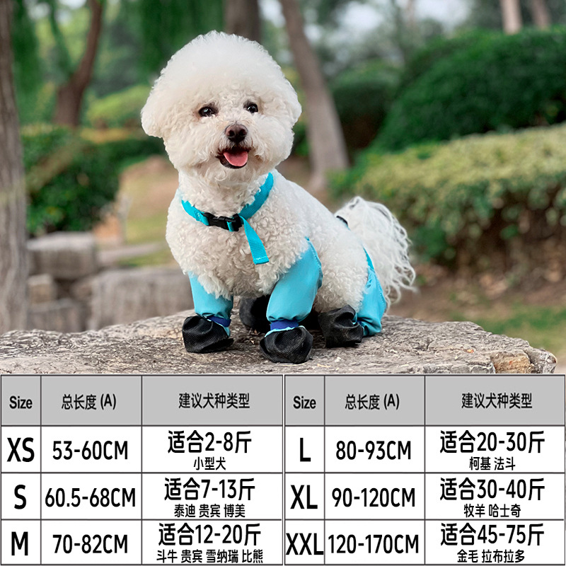 강아지 나들이 장화 [블루]