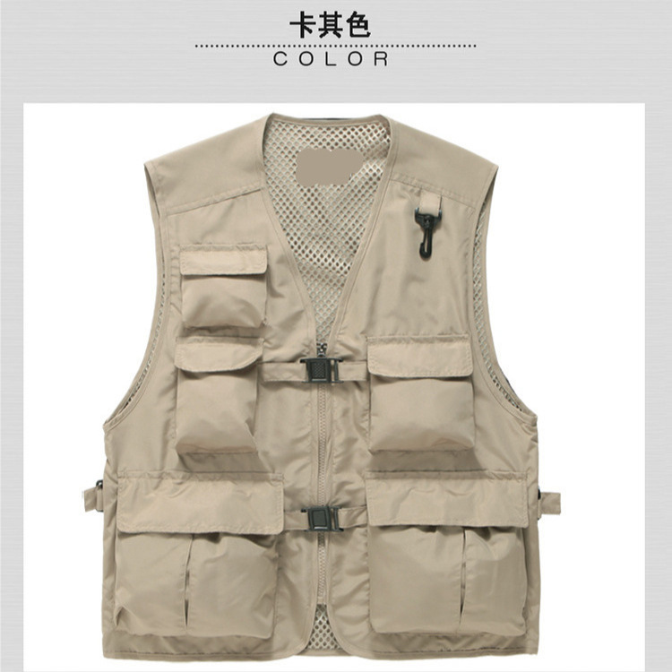 Vest Advertising Volunteers Volunteers Quick-drying Photographer Reporters Fishing Multi-pocket Vest