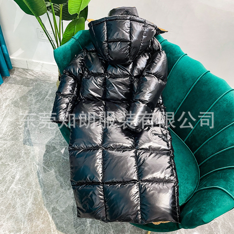 m Mengjia ダウンジャケット レディース 2025 新スタイル スプライシング ロング ハイバージョン 超厚手 ブラック ゴールド グースダウン ハイエンド ミボンコート|undefined